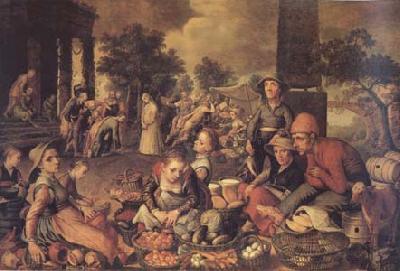 Pieter Aertsen Christ and the Adulteress (mk14) Germany oil painting art
